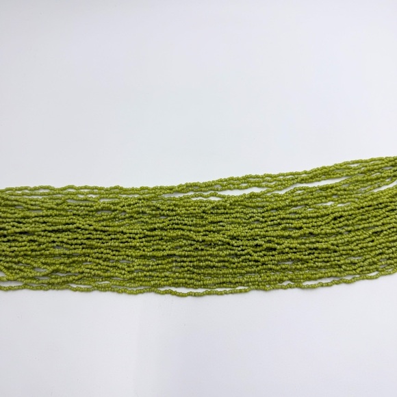 Vintage Glass Beaded 1927 Coin Multi-Layered Statement Necklace - Picture 6 of 8